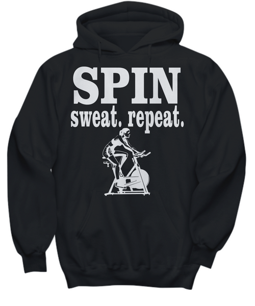 Women and Men Tee Shirt T-Shirt Hoodie Sweatshirt Spin. Sweat. Repeat.