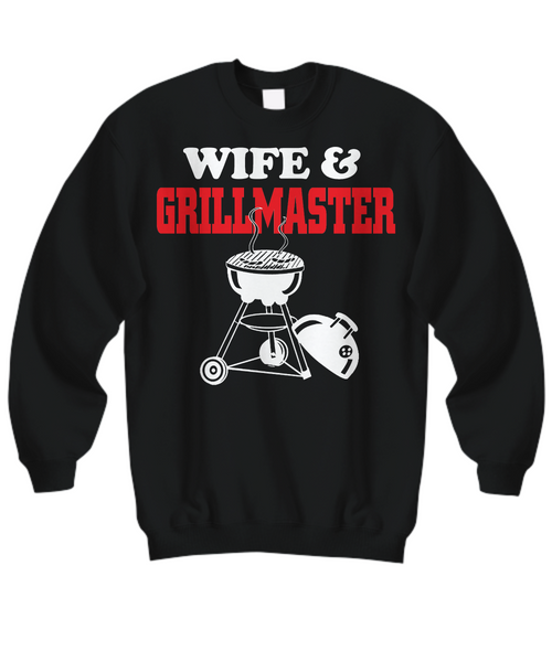 Women and Men Tee Shirt T-Shirt Hoodie Sweatshirt Wife & Grillmaster