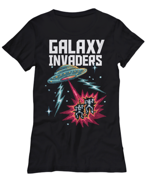 Women and Men Tee Shirt T-Shirt Hoodie Sweatshirt Galaxy Invaders