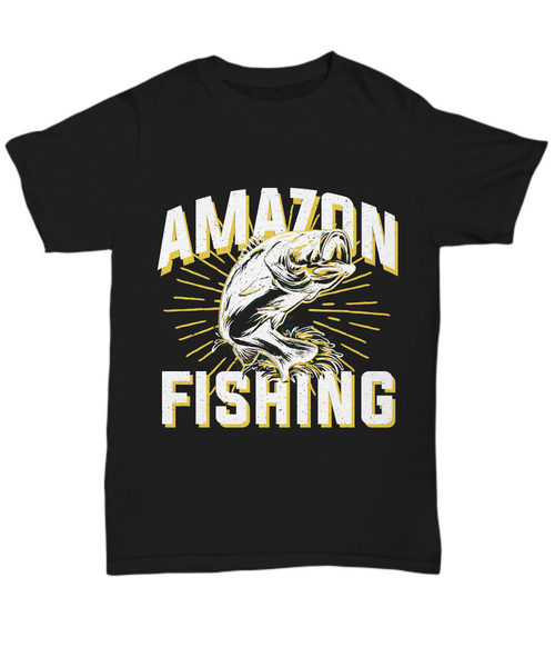 Women and Men Tee Shirt T-Shirt Hoodie Sweatshirt Amazon Fishing