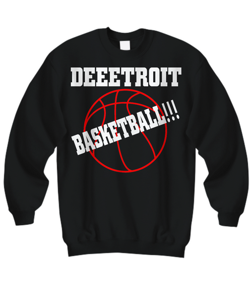 Women and Men Tee Shirt T-Shirt Hoodie Sweatshirt DEEETROIT Basketball