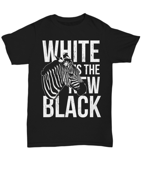 Women and Men Tee Shirt T-Shirt Hoodie Sweatshirt White Is The New Black