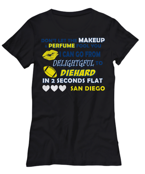 Women and Men Tee Shirt T-Shirt Hoodie Sweatshirt Don't Let The Makeup & Perfume Fool You