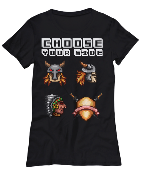Women and Men Tee Shirt T-Shirt Hoodie Sweatshirt Choose Your Side