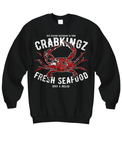 Women and Men Tee Shirt T-Shirt Hoodie Sweatshirt Best Seafood Restaurant In Town CrabKingz Fresh Seafood