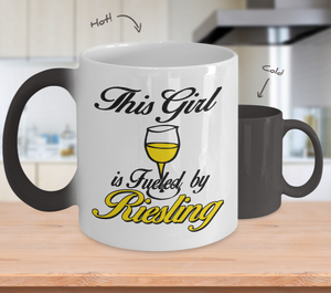 Color Changing Mug Drinking Theme This Girl Is Fueled By Riesling