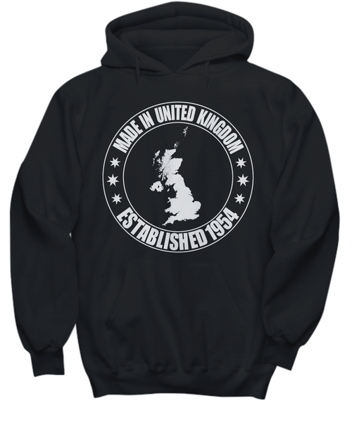 Women and Men Tee Shirt T-Shirt Hoodie Sweatshirt Made In United Kingdom Establish 1954
