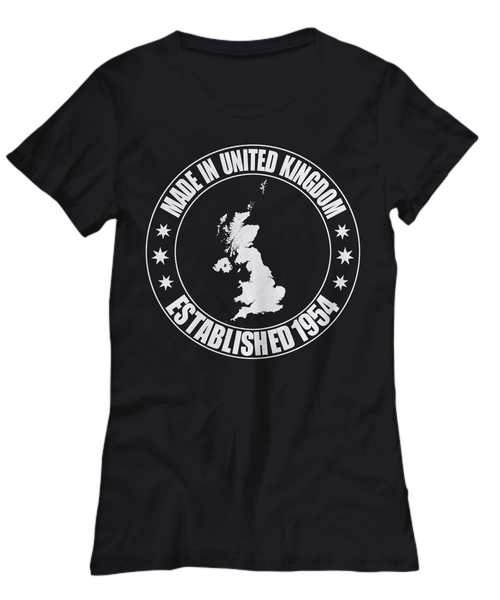 Women and Men Tee Shirt T-Shirt Hoodie Sweatshirt Made In United Kingdom Establish 1954
