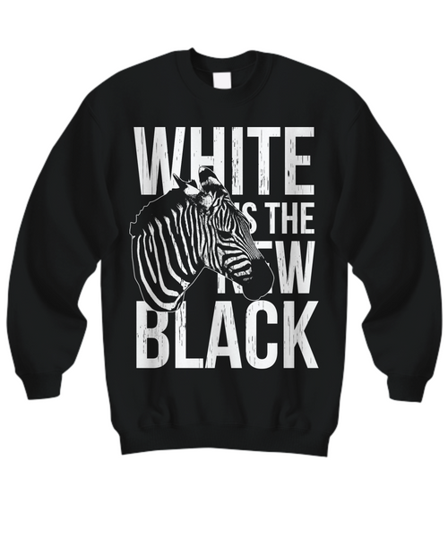 Women and Men Tee Shirt T-Shirt Hoodie Sweatshirt White Is The New Black