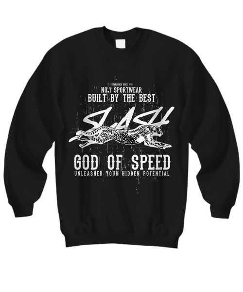 Women and Men Tee Shirt T-Shirt Hoodie Sweatshirt Estiled Since 1920 No.1 sPORTWear Built By The Best God Of Speed Unleashed YouR Hidden Potential