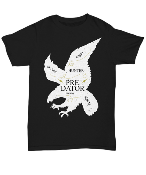 Women and Men Tee Shirt T-Shirt Hoodie Sweatshirt Predator Hawk Eye