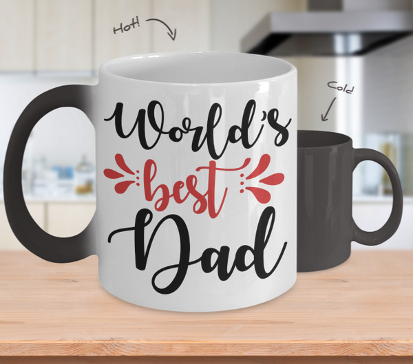 Color Changing Mug Dad World Best Dad
