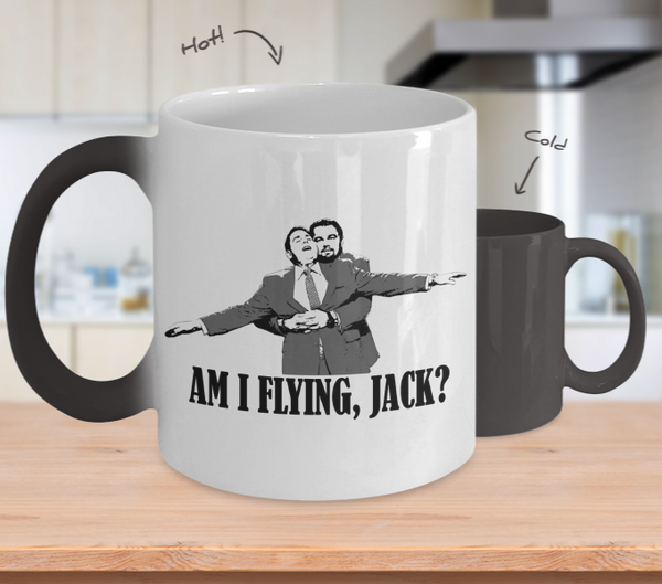 Color Changing Mug Men Theme Am I Flying, Jack?