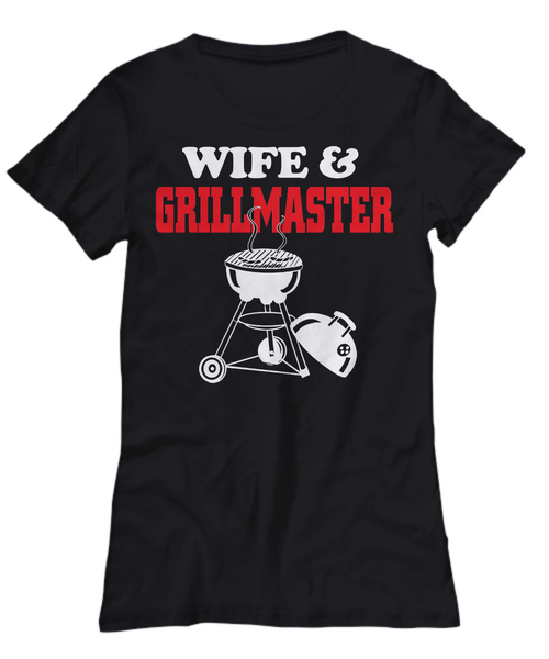 Women and Men Tee Shirt T-Shirt Hoodie Sweatshirt Wife & Grillmaster