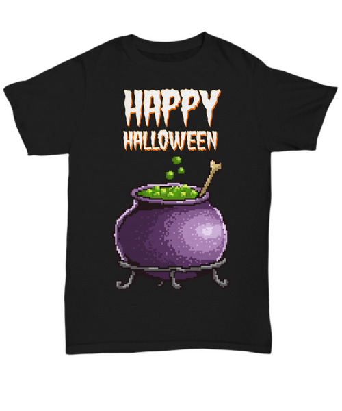 Women and Men Tee Shirt T-Shirt Hoodie Sweatshirt Happy Halloween