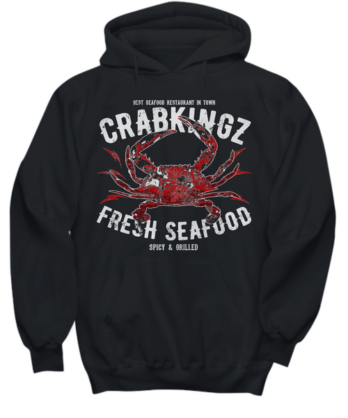 Women and Men Tee Shirt T-Shirt Hoodie Sweatshirt Best Seafood Restaurant In Town CrabKingz Fresh Seafood