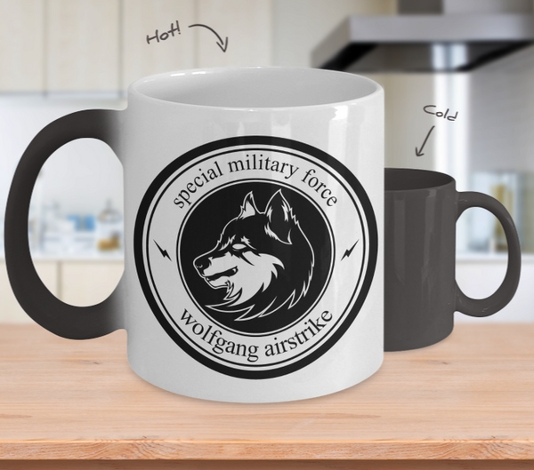 Color Changing Mug Animals Wolfgang Airstrike Special Military Force