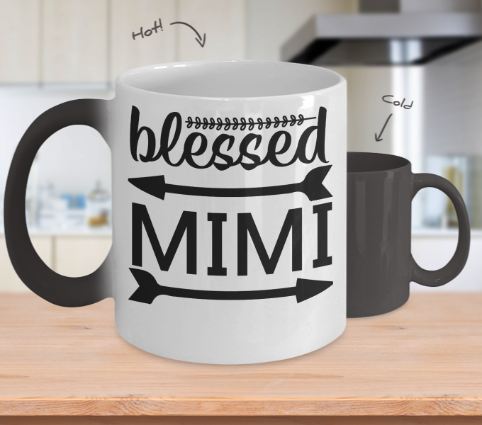 Color Changing Mug Funny Mug Inspirational Quotes Novelty Gifts Blessed MiMi