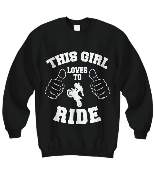 Women and Men Tee Shirt T-Shirt Hoodie Sweatshirt This Girl Loves To Ride