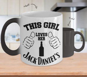 Color Changing Mug Drinking Theme This Girl Loves Her Jack Daniel's