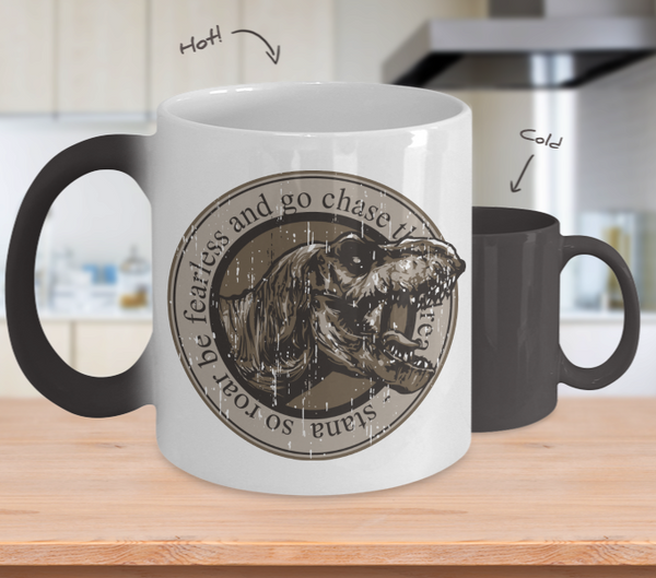 Color Changing Mug Animals Stana So Roar Be Fearless And Go Chase Those Dreams
