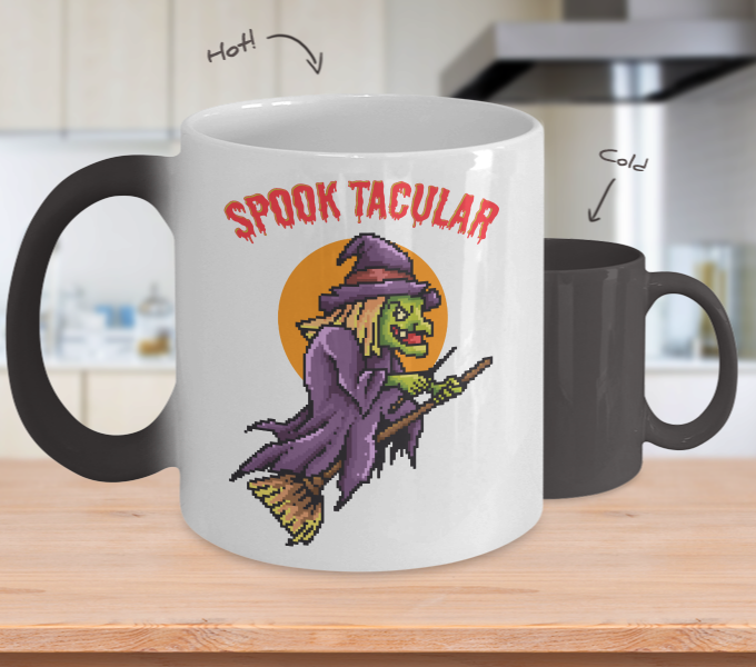 Color Changing Mug Retro 80s 90s Nostalgic Spooktacular