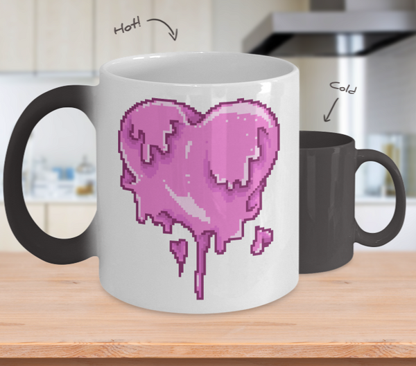 Color Changing Mug Retro 80s 90s Nostalgic Love Melt