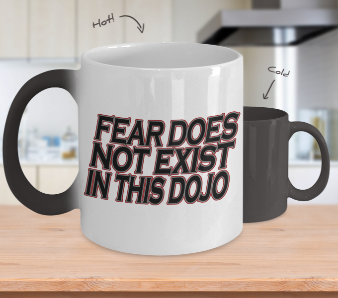 Color Changing Mug Dojo Theme Fear Does Not Exist In This Dojo