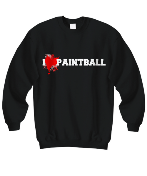 Women and Men Tee Shirt T-Shirt Hoodie Sweatshirt I Love Paintball