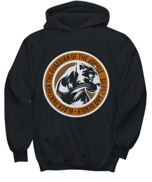 Women and Men Tee Shirt T-Shirt Hoodie Sweatshirt Guardian Of The Jungle - Silent And Deadly - Black Panther