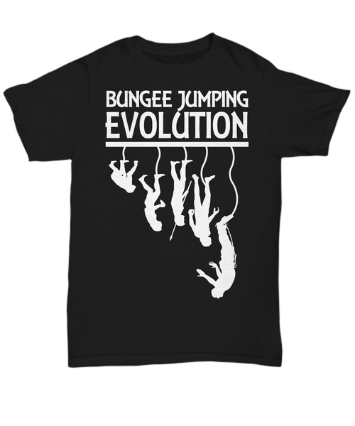 Women and Men Tee Shirt T-Shirt Hoodie Sweatshirt Bungee Jumping Evolution