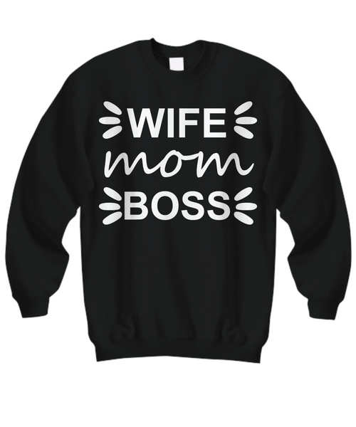 Women and Men Tee Shirt T-Shirt Hoodie Sweatshirt Wife Mom Boss