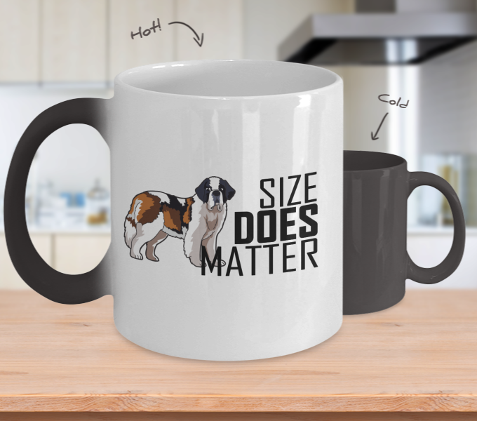 Color Changing Mug Dog Theme Size Does Matter