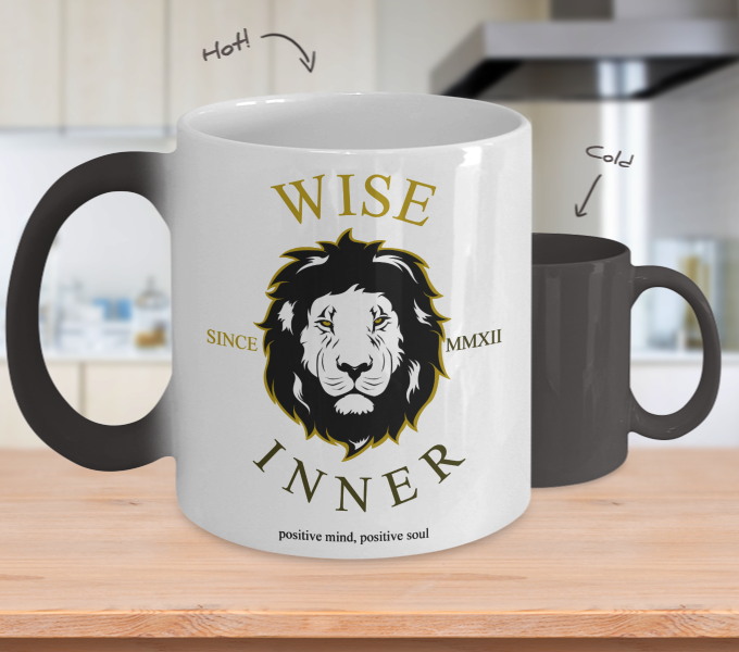 Color Changing Mug Animals Wise Inner