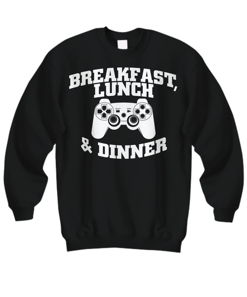 Women and Men Tee Shirt T-Shirt Hoodie Sweatshirt Breakfast Lunch Game & Dinner
