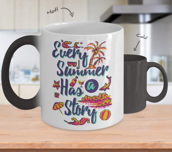 Color Changing Mug Retro 80s 90s Nostalgic Every Summer Has A Story