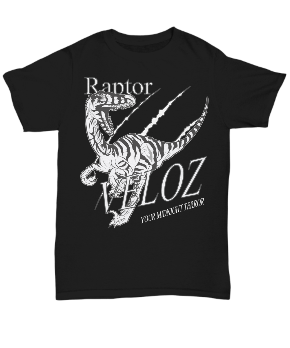 Women and Men Tee Shirt T-Shirt Hoodie Sweatshirt Raptor Veloz