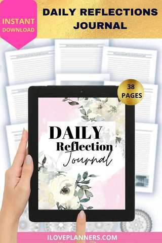 DAILY REFLECTIONS JOURNAL, PRINTABLE, INSTANT DOWNLOAD. RS22-1
