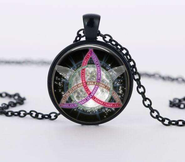 SUTEYI Bestselling Purple Pentagram Necklace Mens Witchcraft Glass Dome Picture Pendant Hidden Charm Handmade Necklaces Jewelry - STUDIO 11 COUTURE