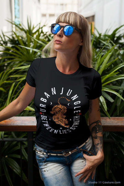 Urban Jungle Between Lies And Truth Ladies Tee - STUDIO 11 COUTURE